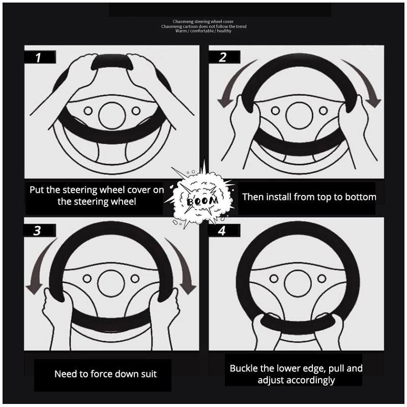 新作 マイクロファイバーレザーD字型ステアリングホイールカバーマルチ