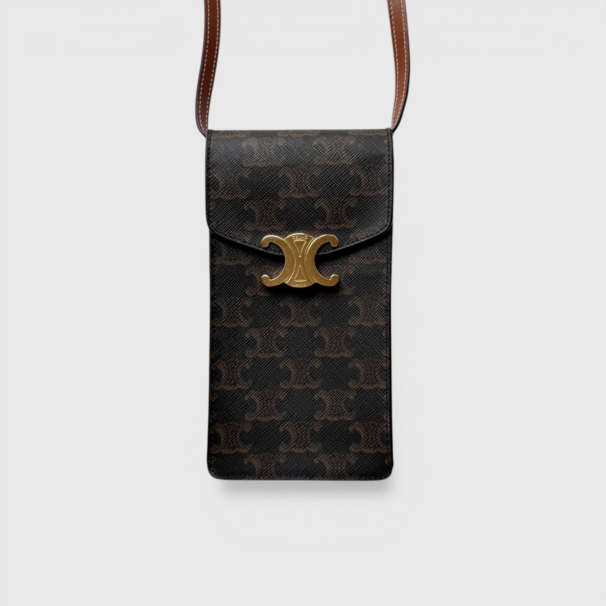 CELINE トリオンフキャンバス ポーチ CELINE Triomphe Phone Pouch Triomphe Canvas | BRAND RESORT Online