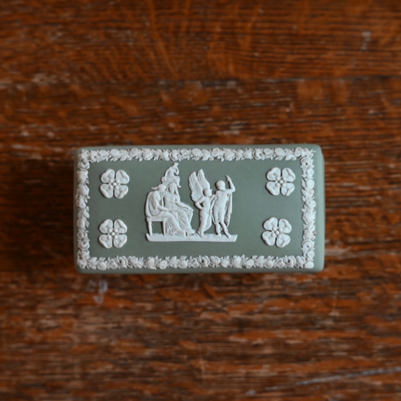 WEDG WOOD Accessory Case/ ウエッジウッド アクセサリーケース〈 小物入れ・ピルケース・収納・アンティーク・ヴィンテージ 〉114543