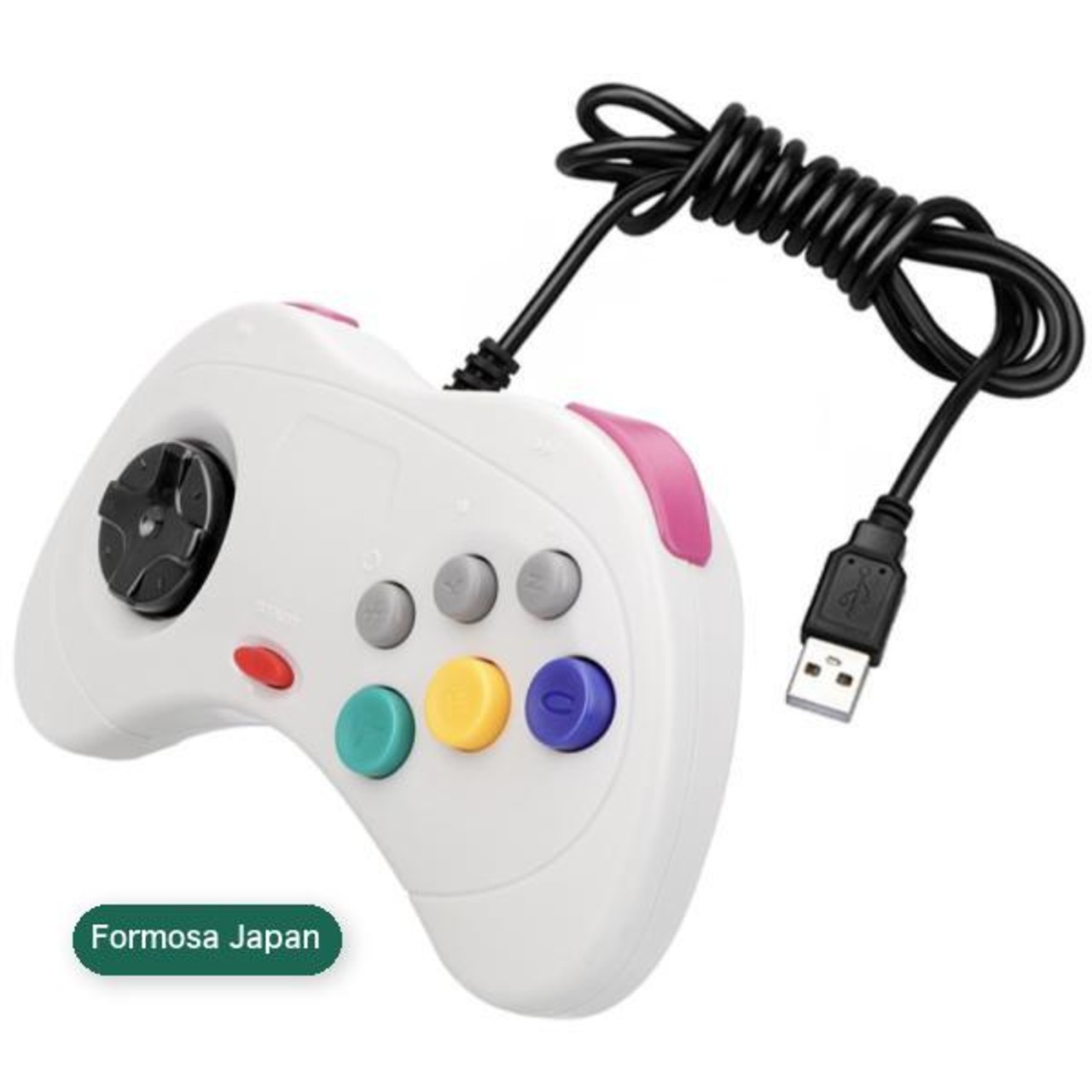 Formosa Japan SEGA SATURN サターン USB コントローラー 白 IF-SEGA-S-WT