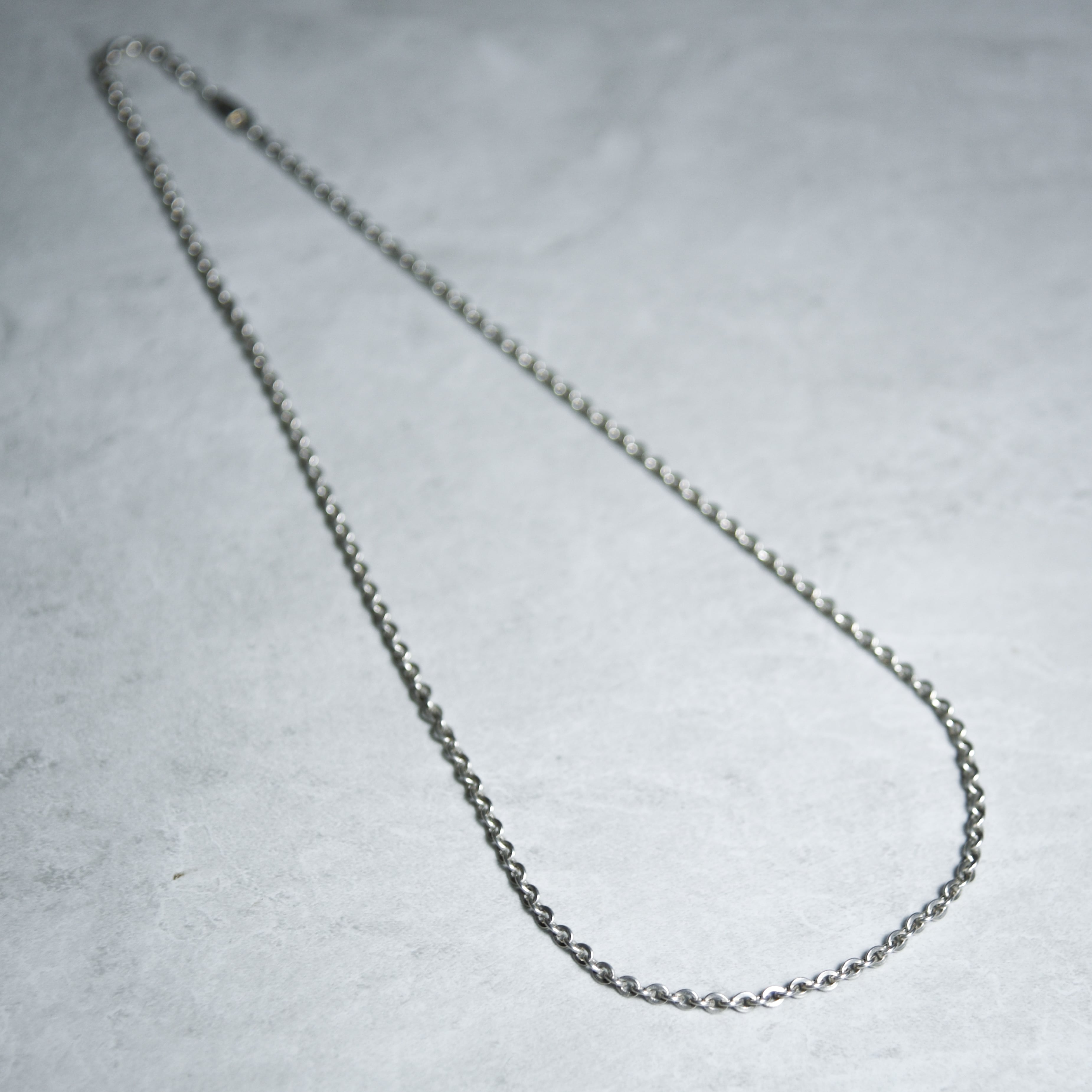 Italian Vintage Silver Cable Chain Nacklace イタリアン