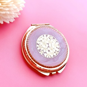 和桜のミラーコンパクト ［ SAKURA  ］ラベンダーピンク / 両面 コンパクトミラー petiterara