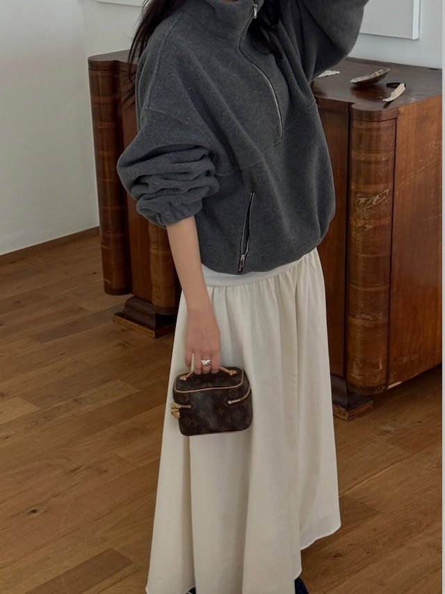 (予約) miel / Fleece sweatshirt 2color