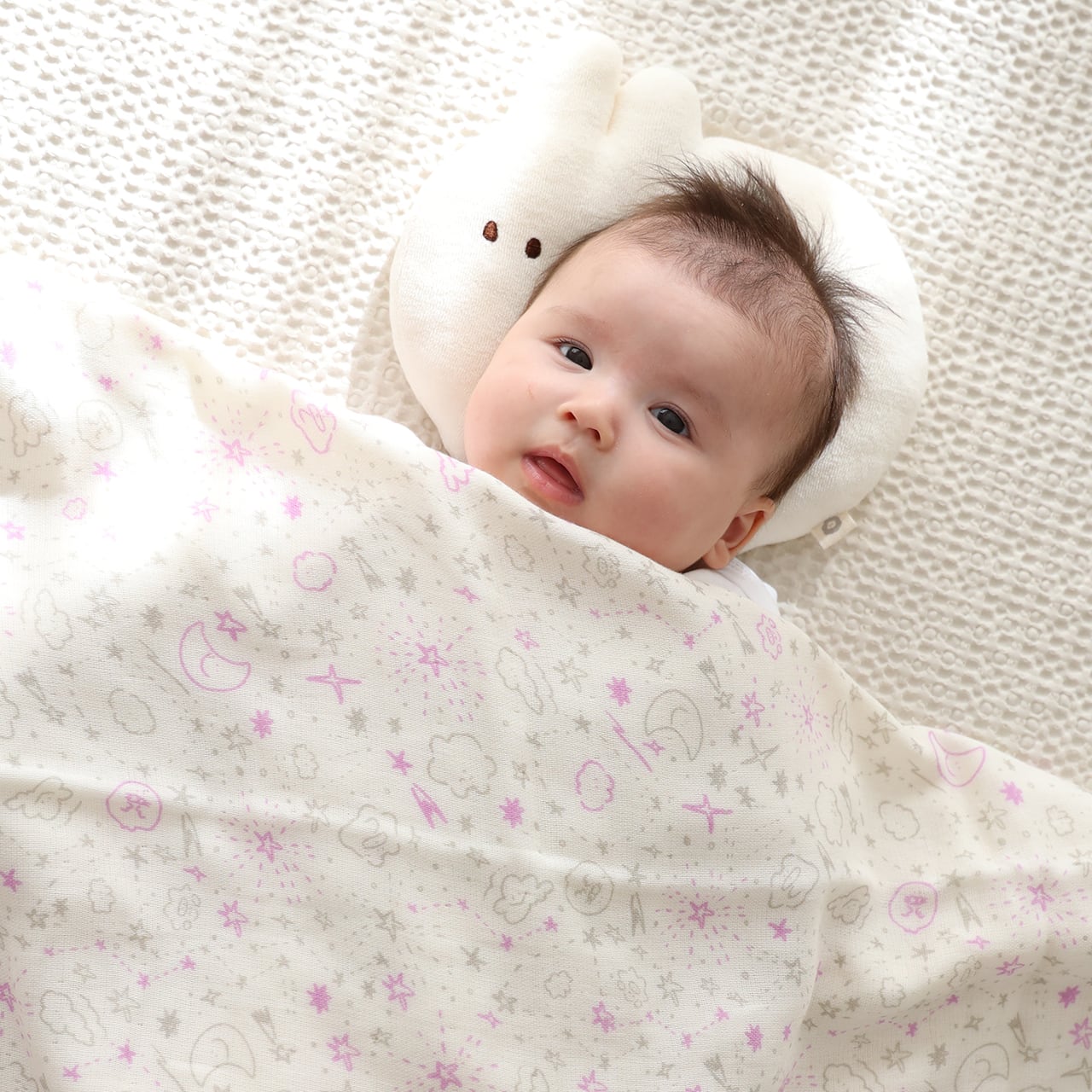 星空ブランケット / パープル（MKB-022）*mokmok chan baby | もくもく