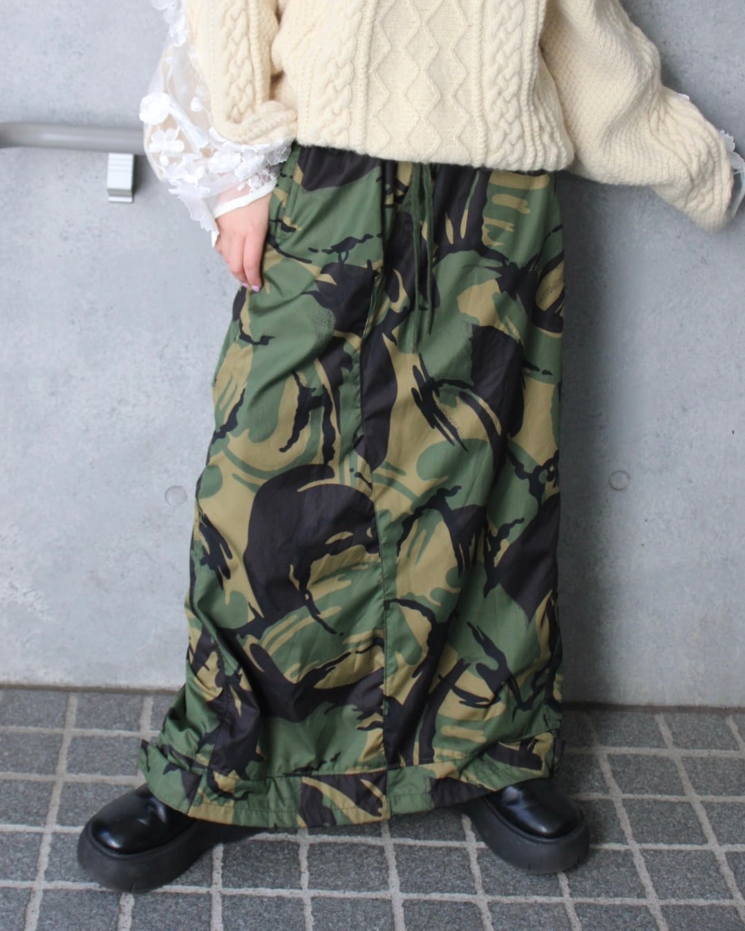 aanew camouflage pattern skirt | Rose shimokitazawa