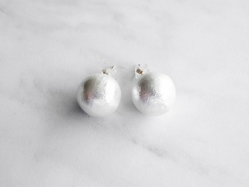 14k cotton pearl pierce