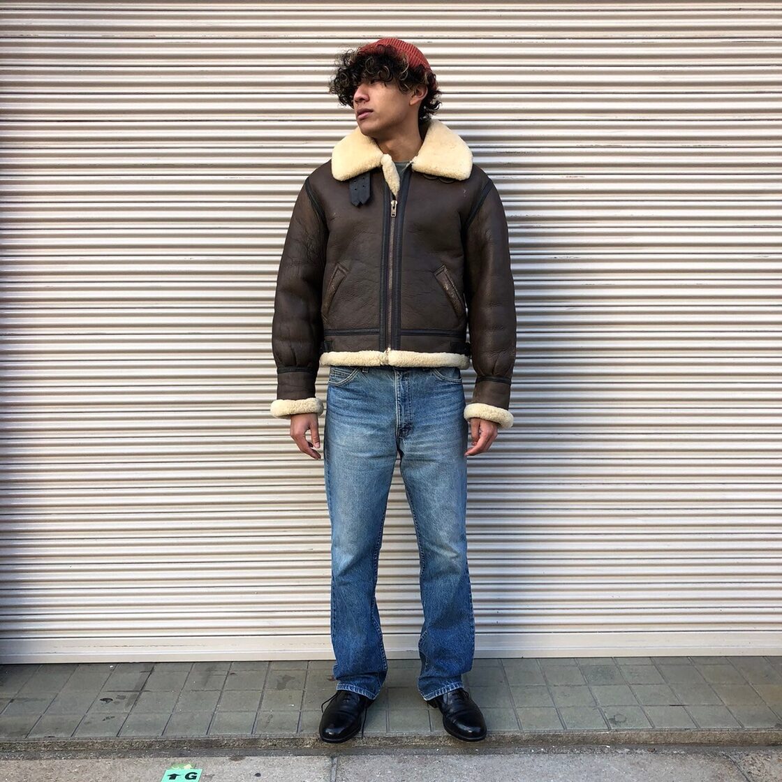 687 US ARMY 寛ぎ B-3 Shearling Jacket リアルムートン