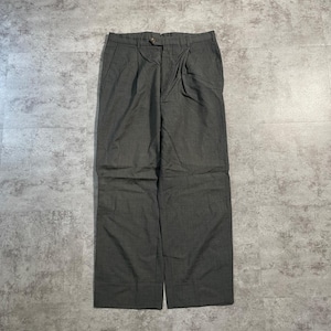 90s Armani black wool slacksイタリア製