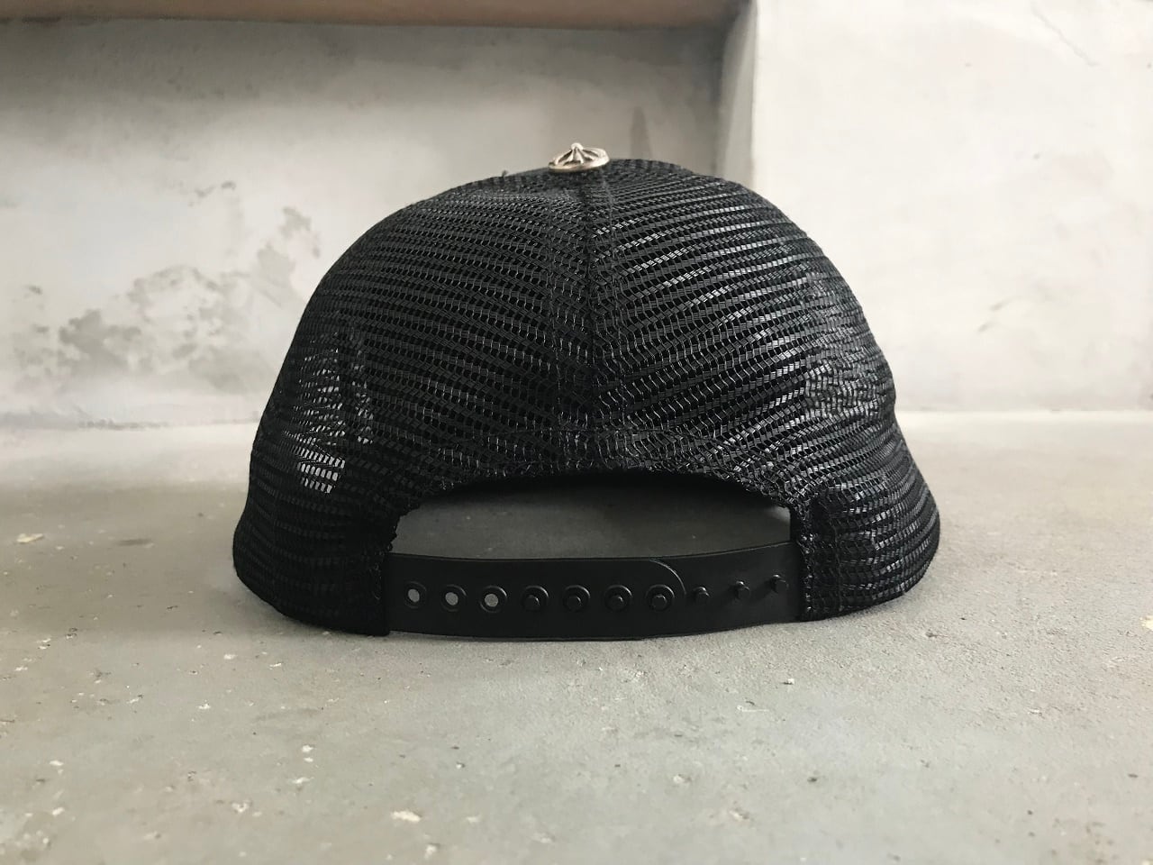 クロムハーツ キャップ 刺繍ロゴ ブラック 帽子 90s ビンテージ