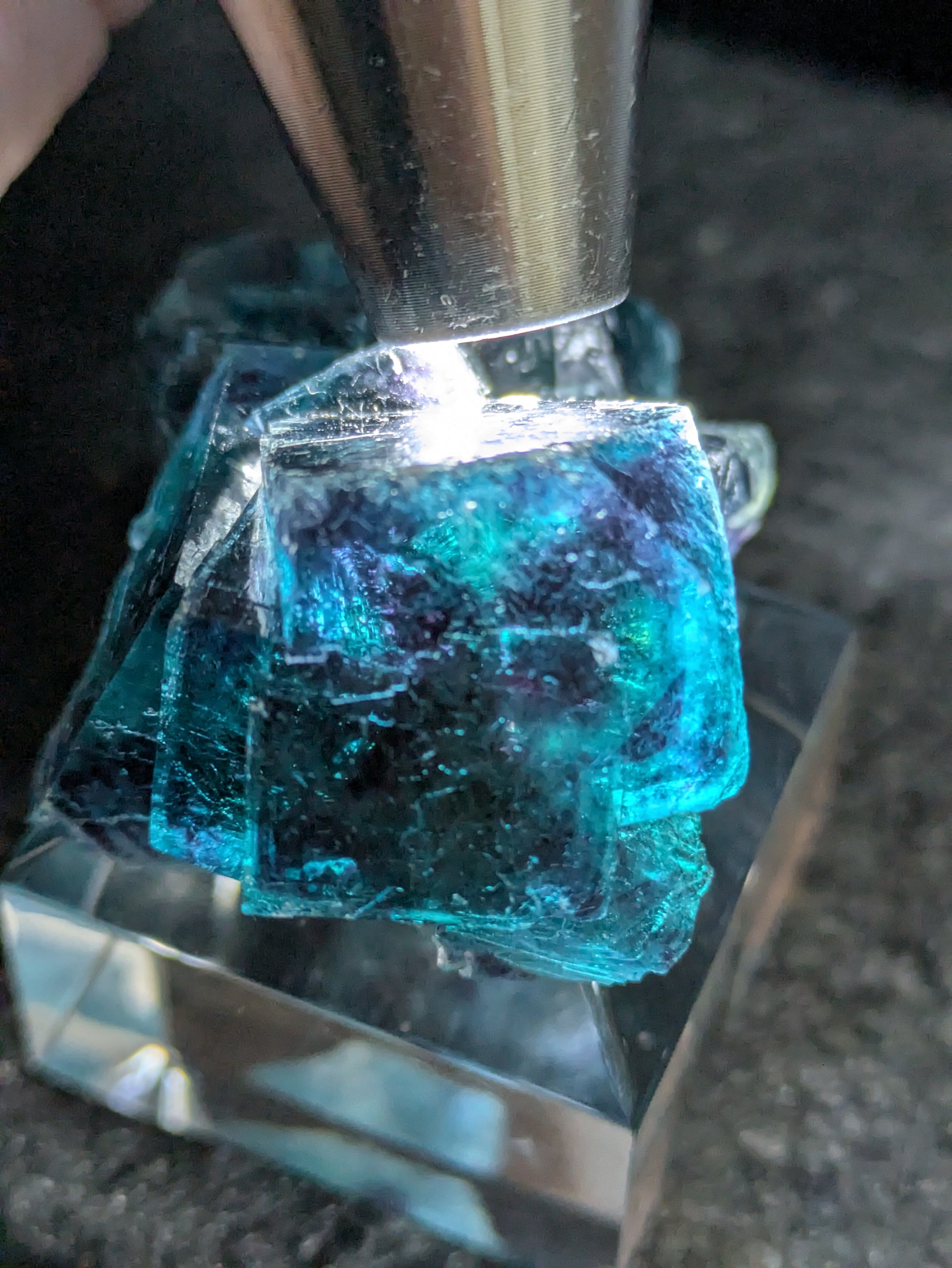 け*る様 美品✨オコルス産 ブルーフローライト原石 ナミビア Okorusu Mine｜Blue Diamond Pocket産 フローライトの原石 No