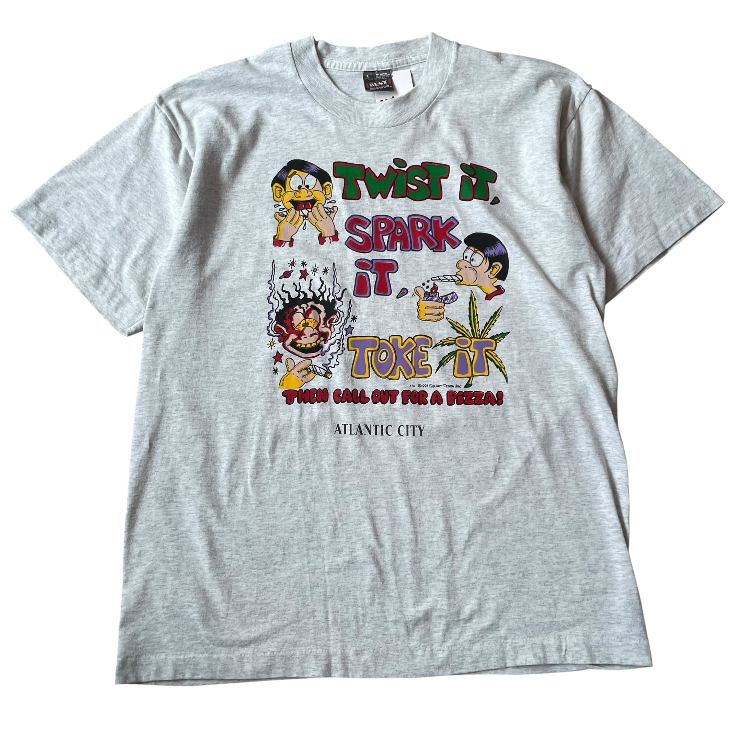 1996s SUN ART DESIGN "TWiST it, SPARK iT, TOKE iT" T-shirt