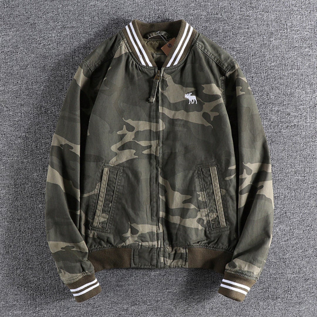 Retro American-Style Baseball Jacket(GV516)