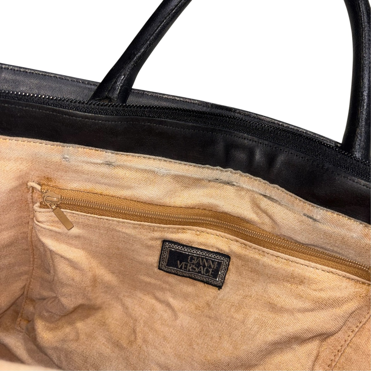vintage GIANNI VERSACE pvc tote bag