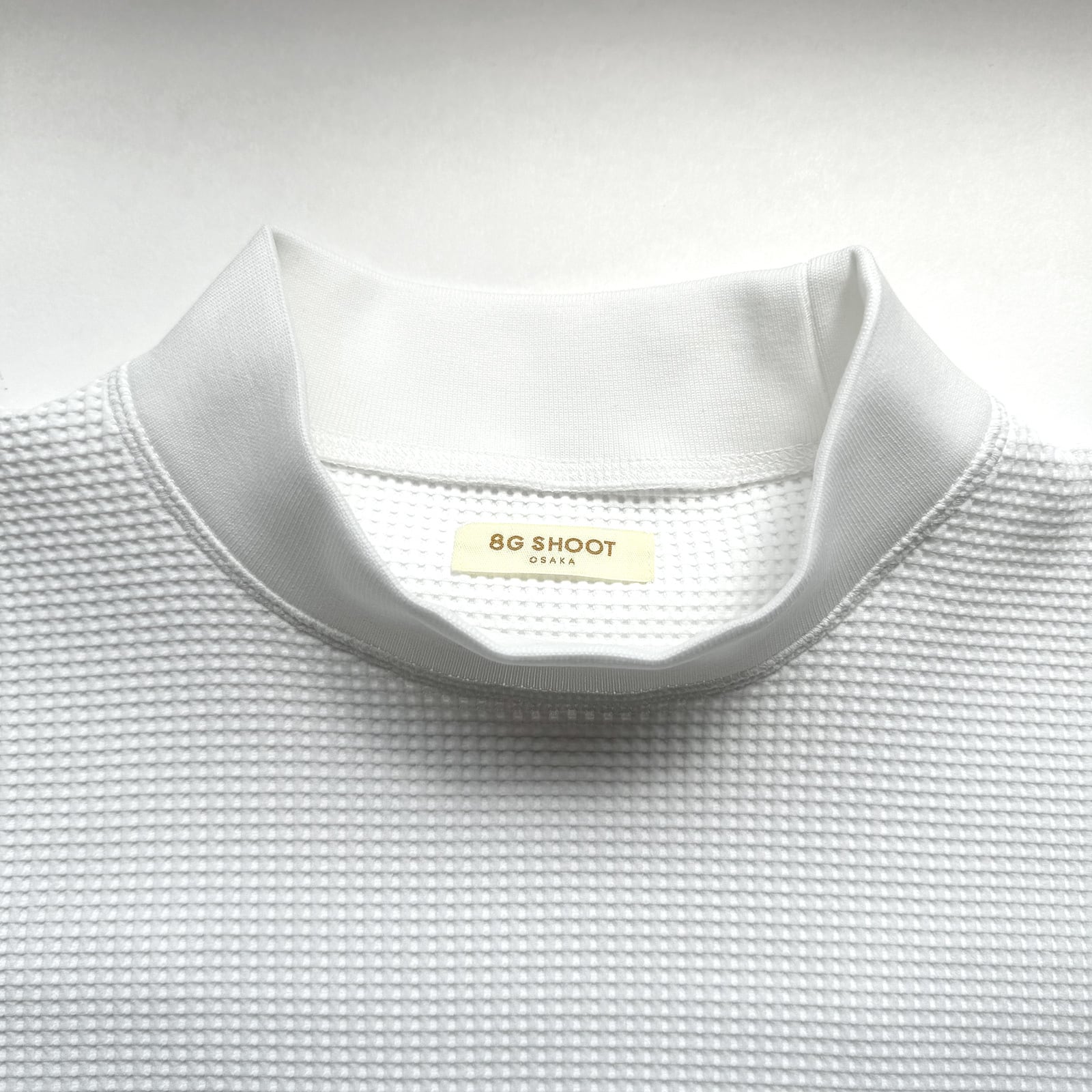 THERMAL FOOTBALL MOCK NECK SHIRTS -WHITE- | 8G SHOOT WEBSTORE