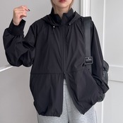 多機能ナイロンWジップPK/ブラック