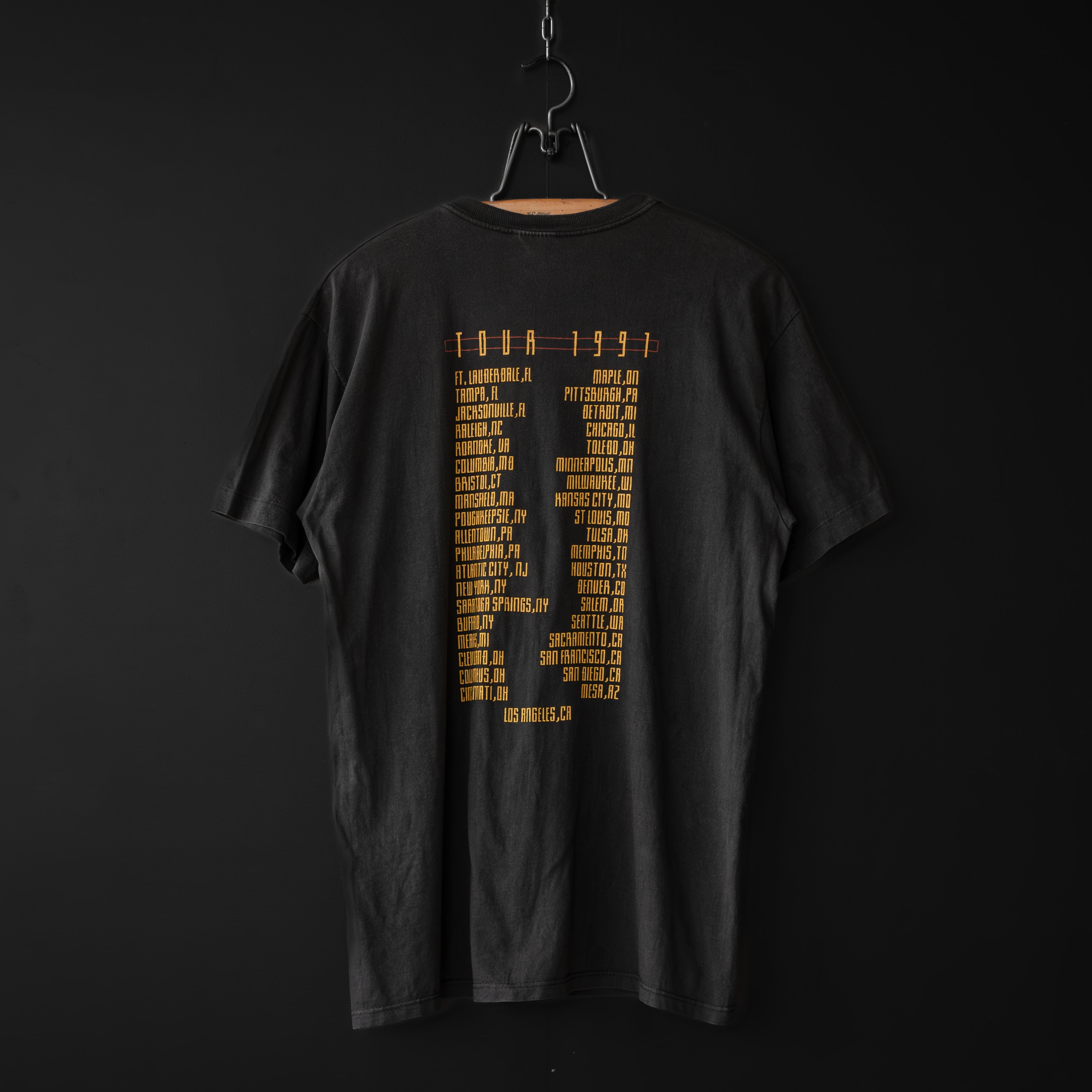 used- 1991 STYX tour tee (EDGE OF THE CENTURY) | dros dro