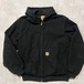 carhartt usa製 アクティブジャケット　ダック生地　パーカー　ブラック
