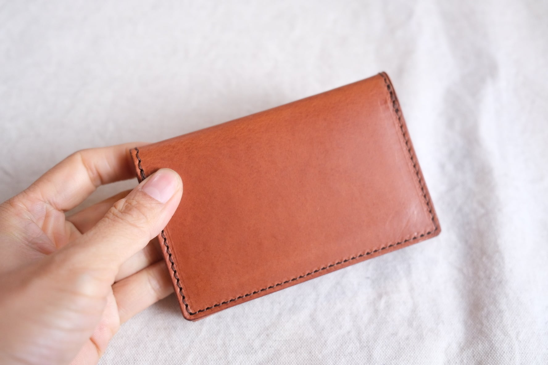 《即納》business card case【brown】