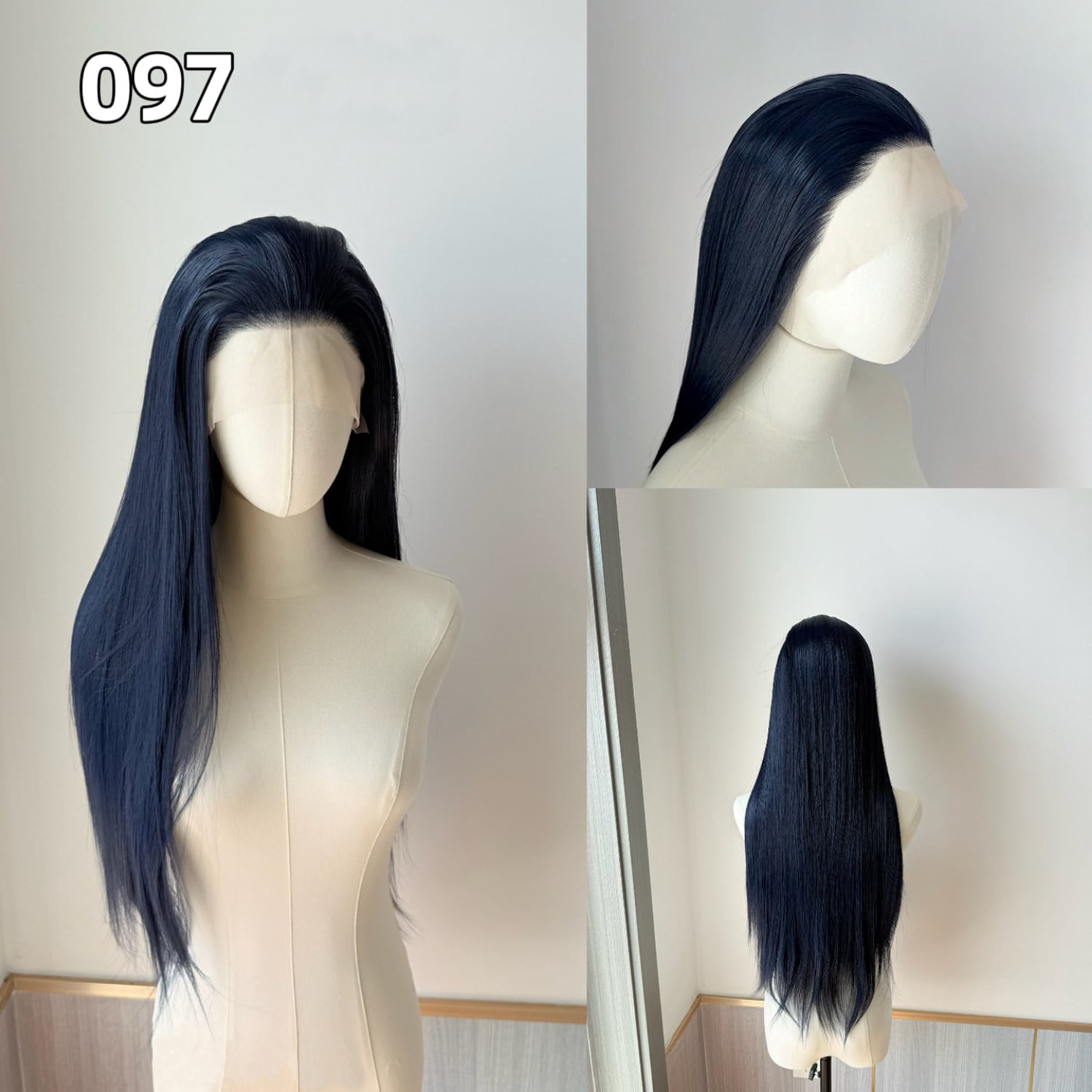 コスプレ耐熱ウィッグ 汎用カラー ブルー アクアブルー ネイビー 万能
