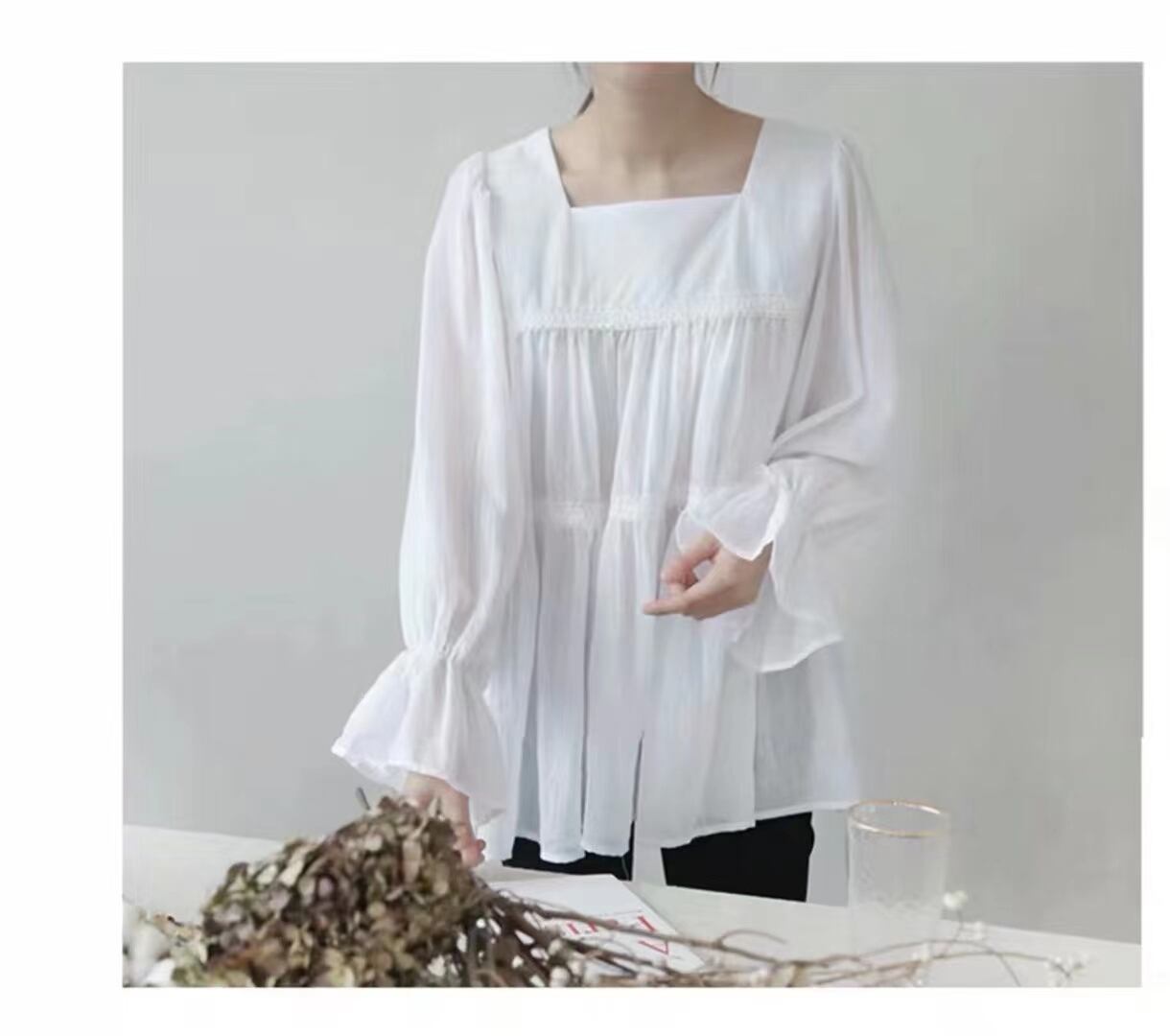 ティアードデザイントップス　AJ22008-906