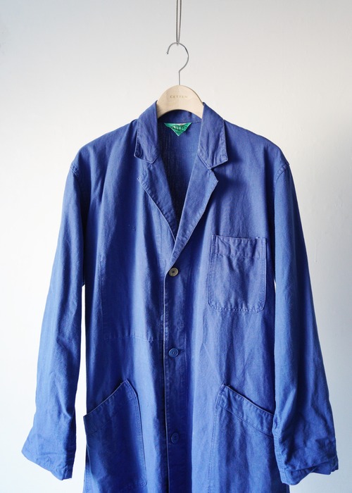 60's French vintage 3B cotton long jacket
