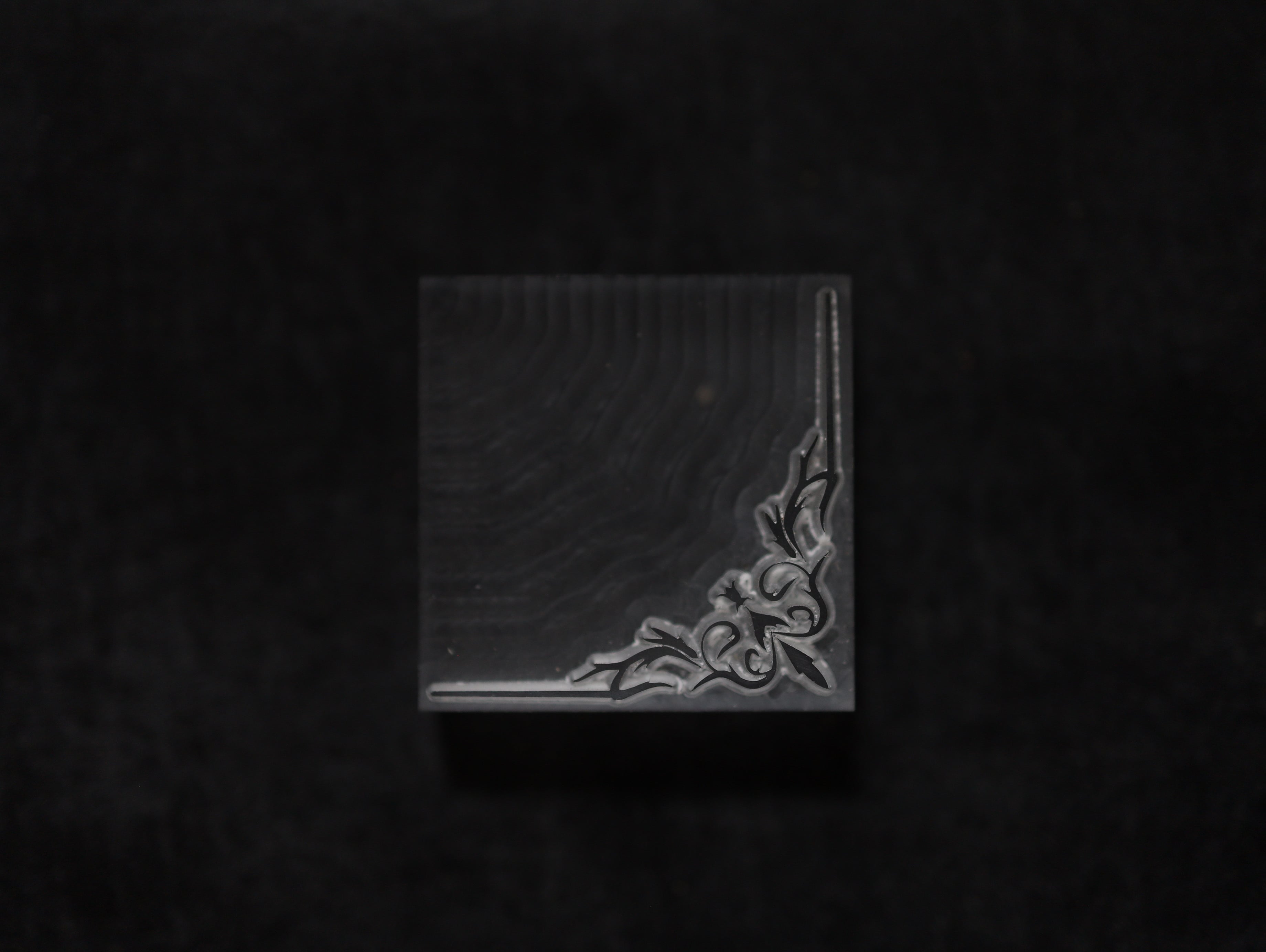 【アクリル刻印】コーナーボーダー　アンティーク　　レザークラフト用