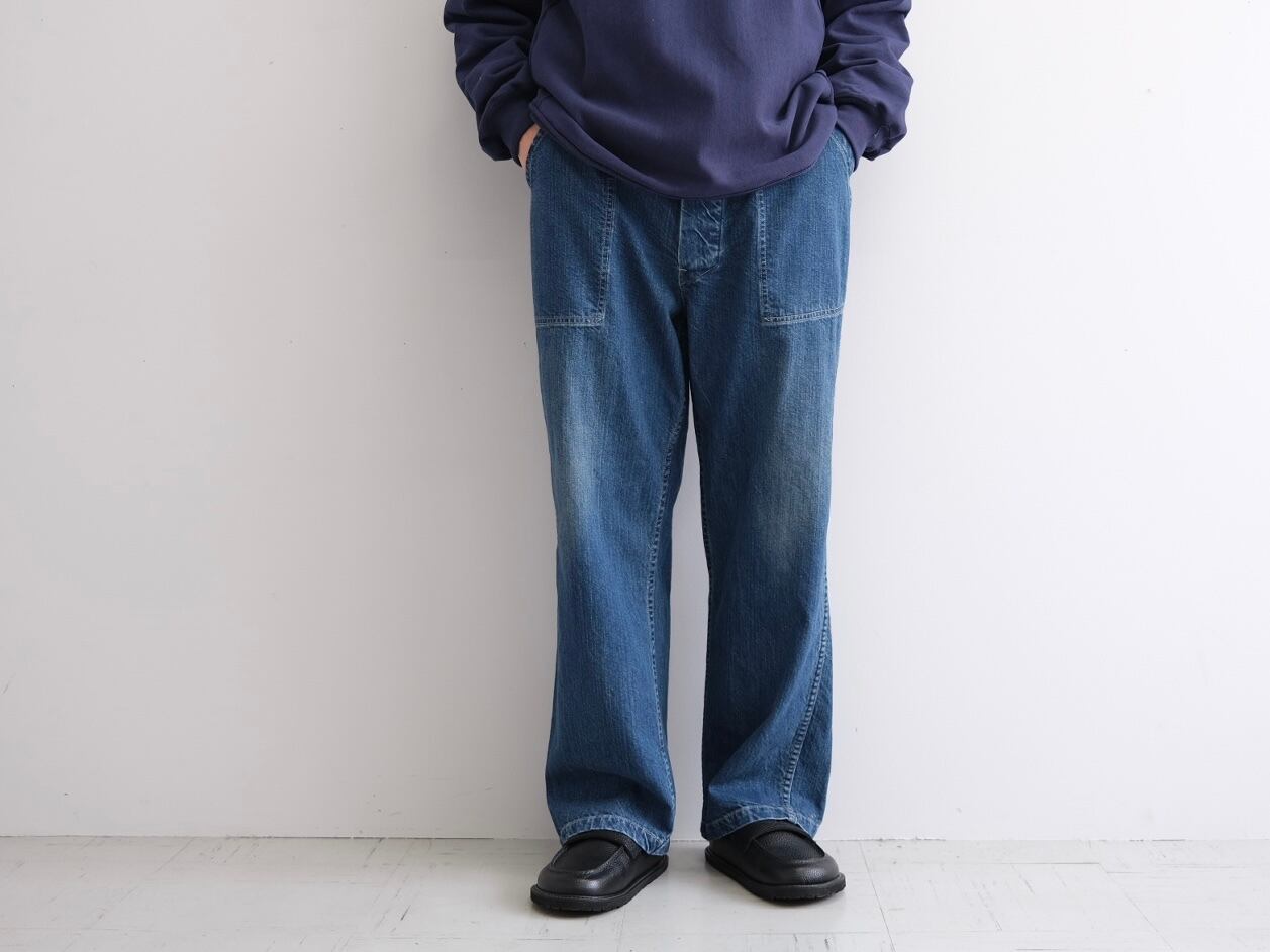 CIOTA”11.5oz DENIM BAKER PANTS MID BLUE-D” | Lapel online store