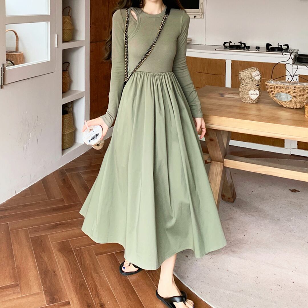 デザイントップスワンピース K0007