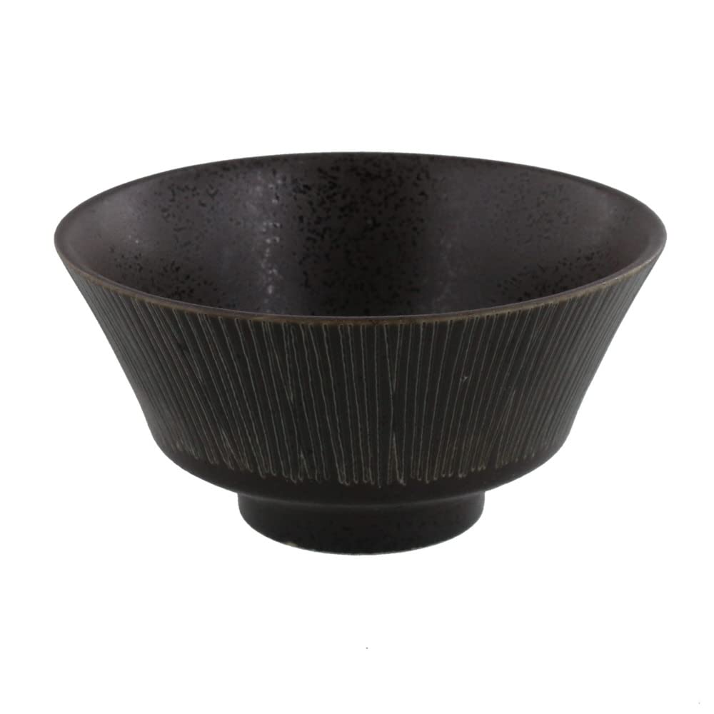 EAST table(イーストテーブル) お茶碗 11.2cm Rim wire 黒 日本製 飯椀 和食器 食洗機対応 レンジ対応 111-005-02