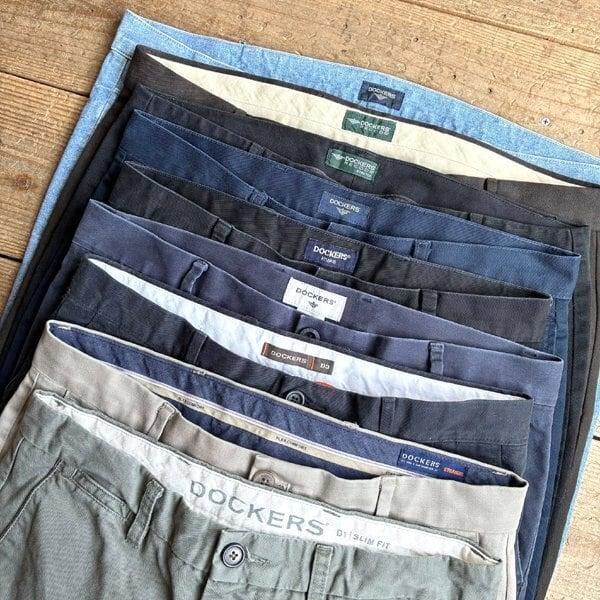 1点物◇リーバイス系ドッカーズDockersシャンブレーパンツ中古チノパン