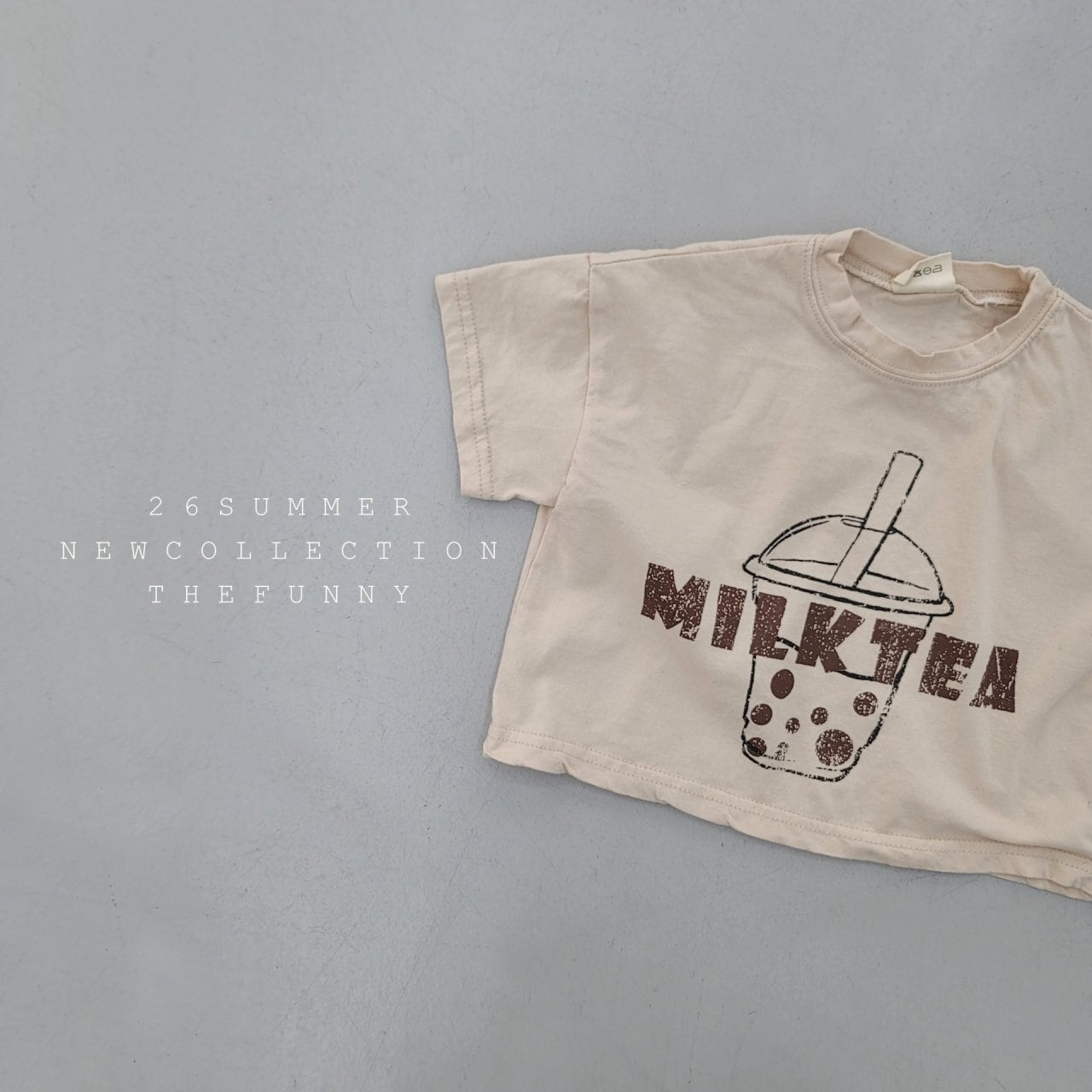 【THE FUNNY】ミルクT ベージュ(130~140cm)
