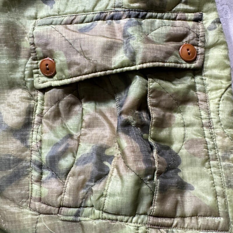 60's~ Unknown キルティングポンチョライナーカスタムファティーグ