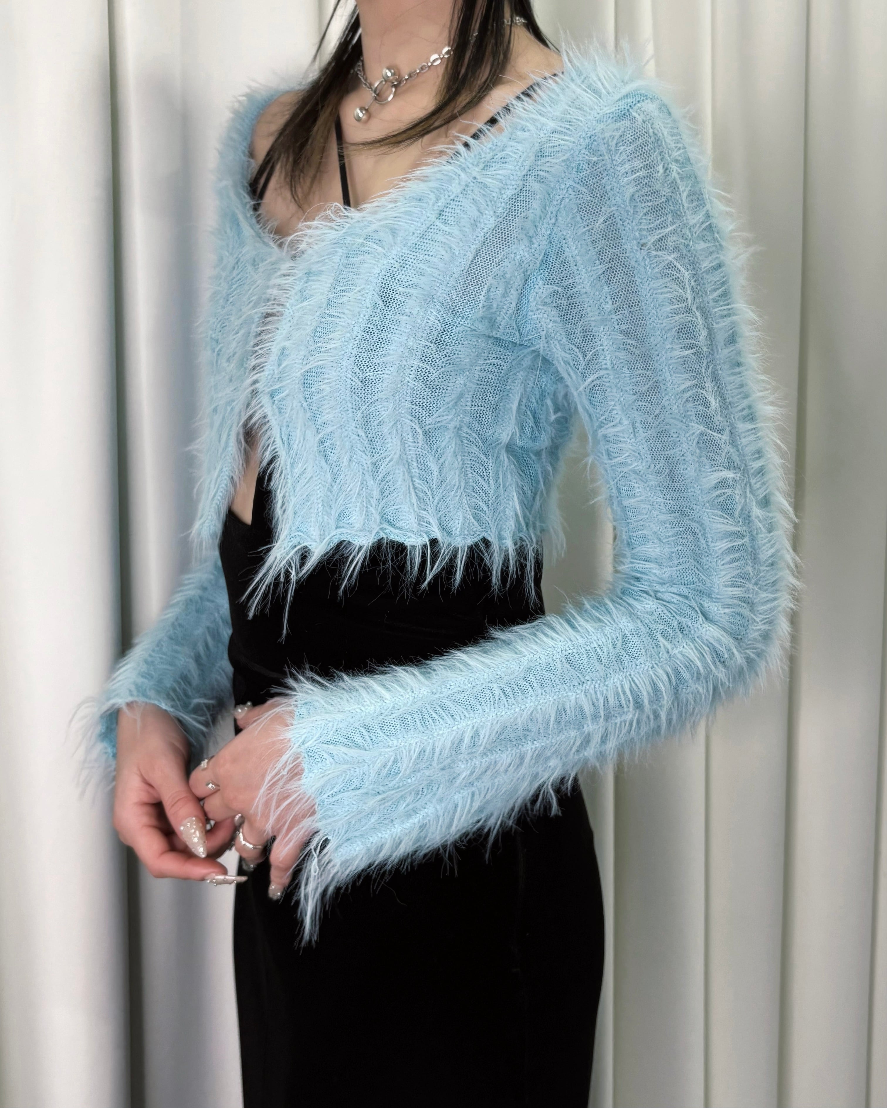 Shaggy knit cardigan / MOOL | MOOL