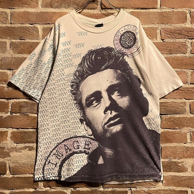 【Caka act3】"James Dean" 90's Print Design Vintage T-Shirt