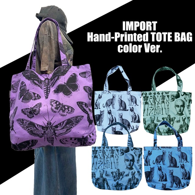 【IMPORT】Hand-Printed MINI TOTE BAG