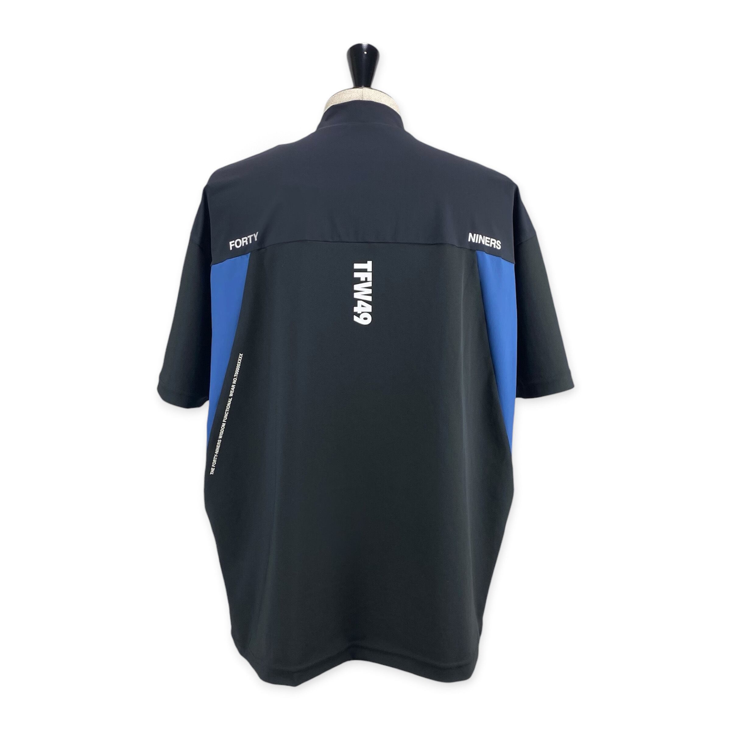 TFW49】《MEN'S》WIDE SHORT SLEEVE MOCKNECK（BLACK） | Sandy GOLF