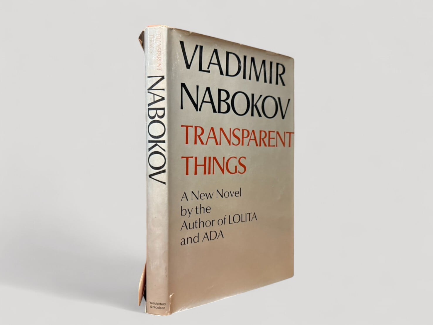 【SL808】【FIRST U.K EDITION】Transparent Things(1973) / Vladimir Nabokov