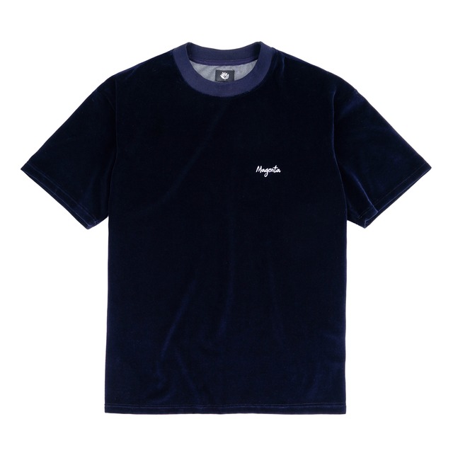 MAGENTA / VELOURS TEE / NAVY / XL