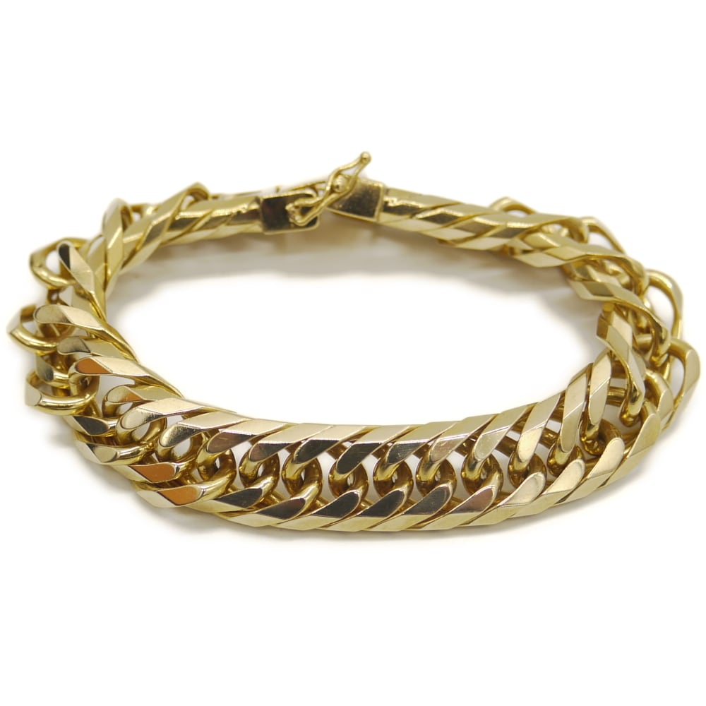 K10 ダブルチェーンブレスレット K10 ダブルチェーンブレスレット 10金 チェーン Y01363 | 大和屋質店