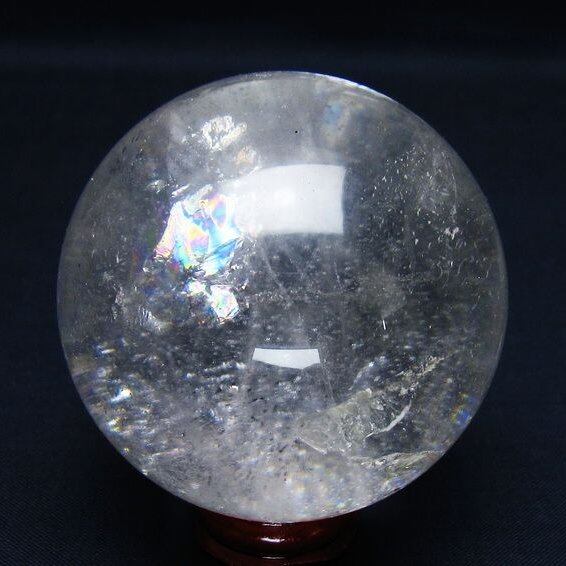 水晶 丸玉 59mm スフィア 置物 水晶玉 一点物 151-9009