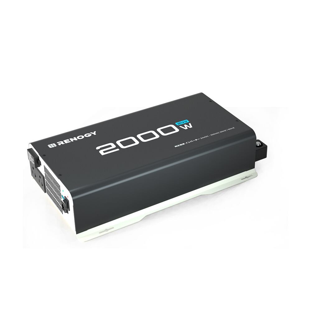 RENOGY 2000W 24V インバータ- RENOGY 2000W 24V 純正弦波インバーター50/60HZ切替可能 | テックM