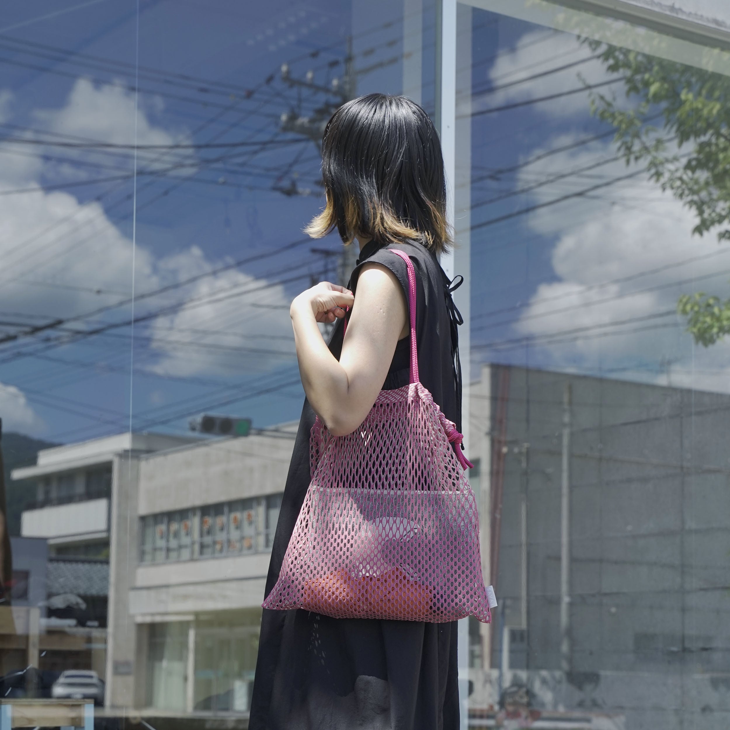 twotone bag / カラーネット 3way バッグ | HANA LAB -Hana Material