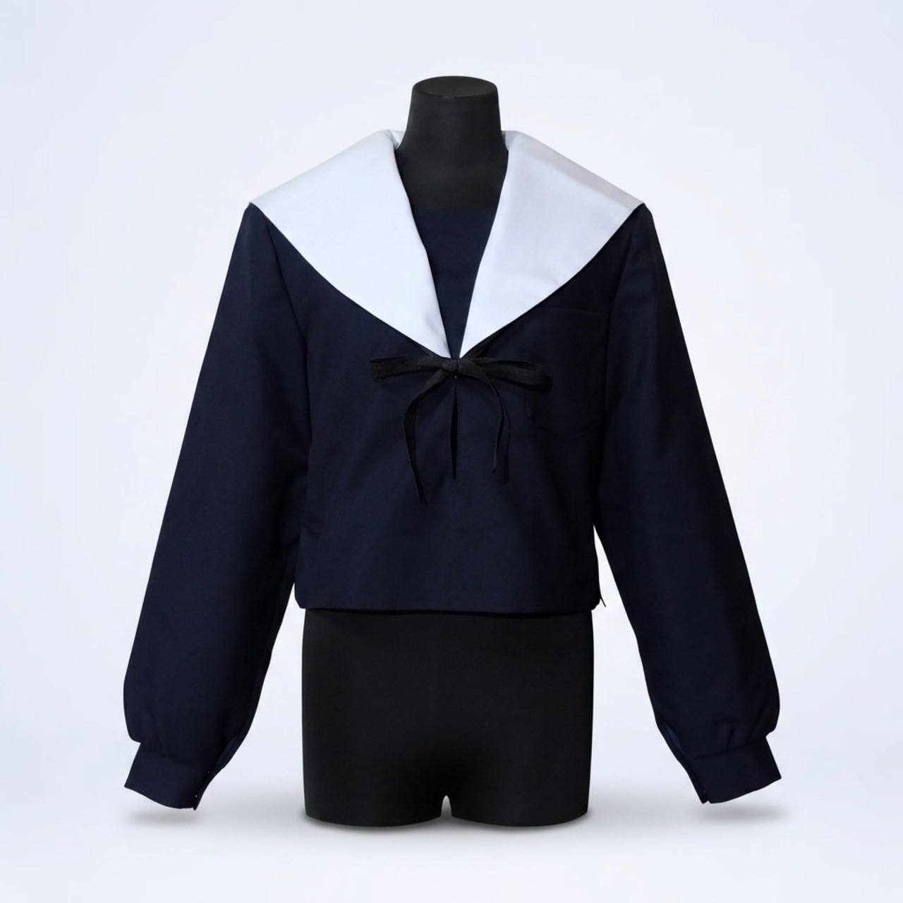 1品物！ 横開き紺色セーラー服　170B