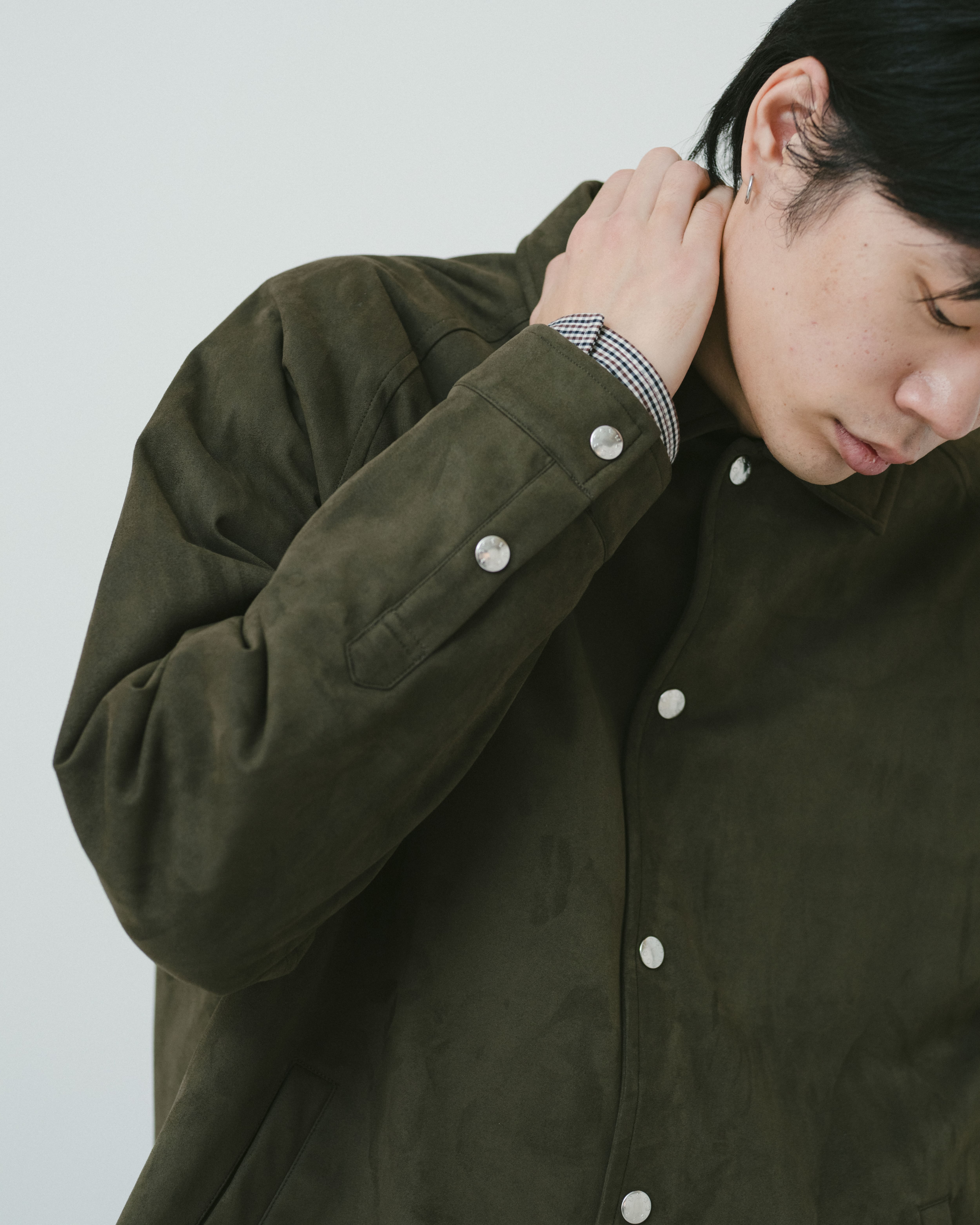 Suède coach jacket（KHAKI） | TTTMSW
