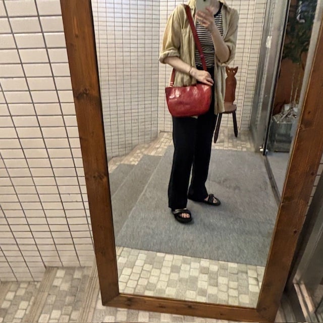 B.stuff　再入荷　ナイロンコンビショルダーバッグ