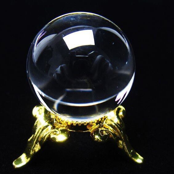 水晶 丸玉 ブラジル産 20mm 一点物 141-6352