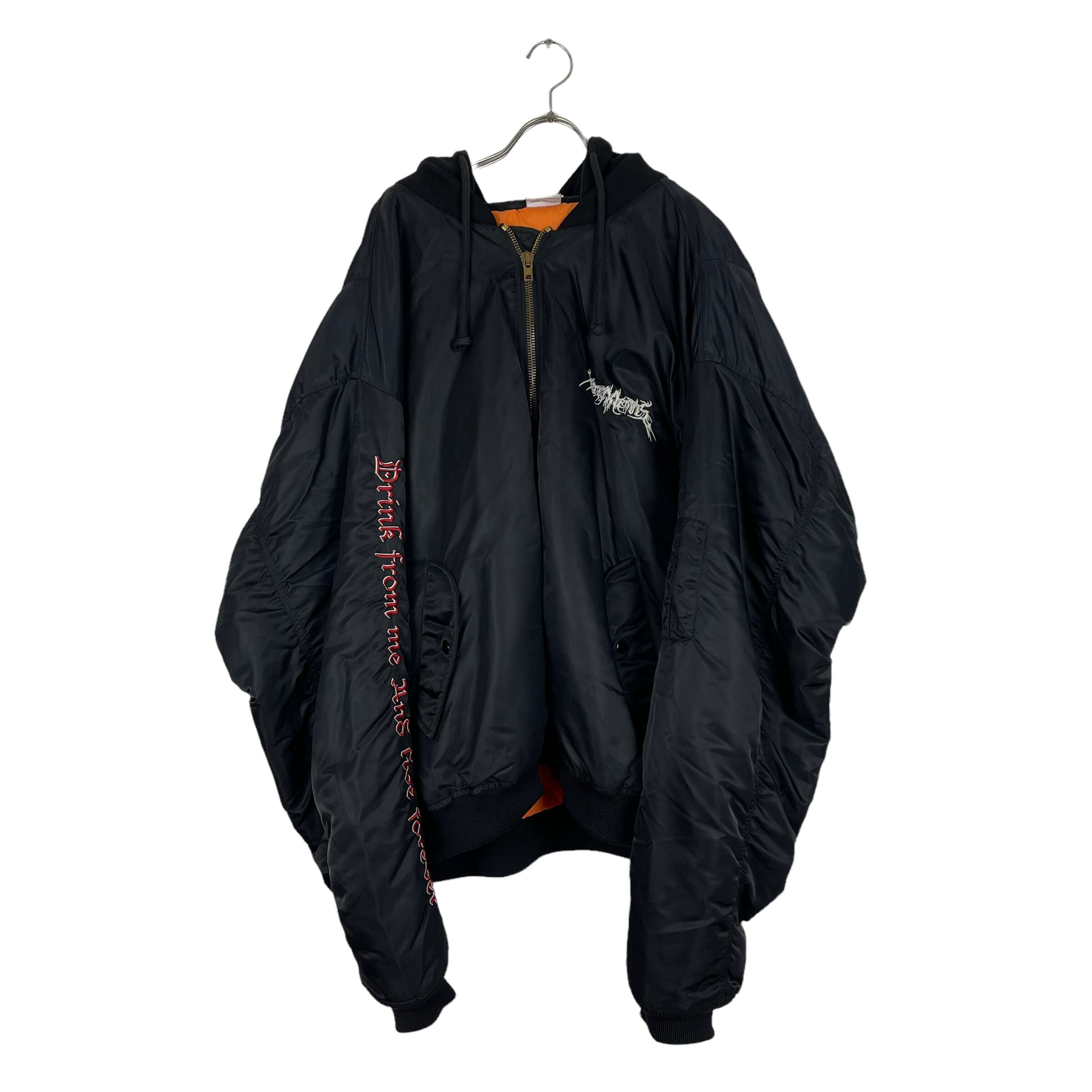 VETEMENTS (ヴェトモン) TFD BOMBER JKT MA-1 M 2017AW (black ...