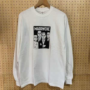 RWCHE　MAD FELLAS LONGSLEEVES　ローチ　映画「God Fellas」よりサンプリング　ロンT　ホワイト / ブラック