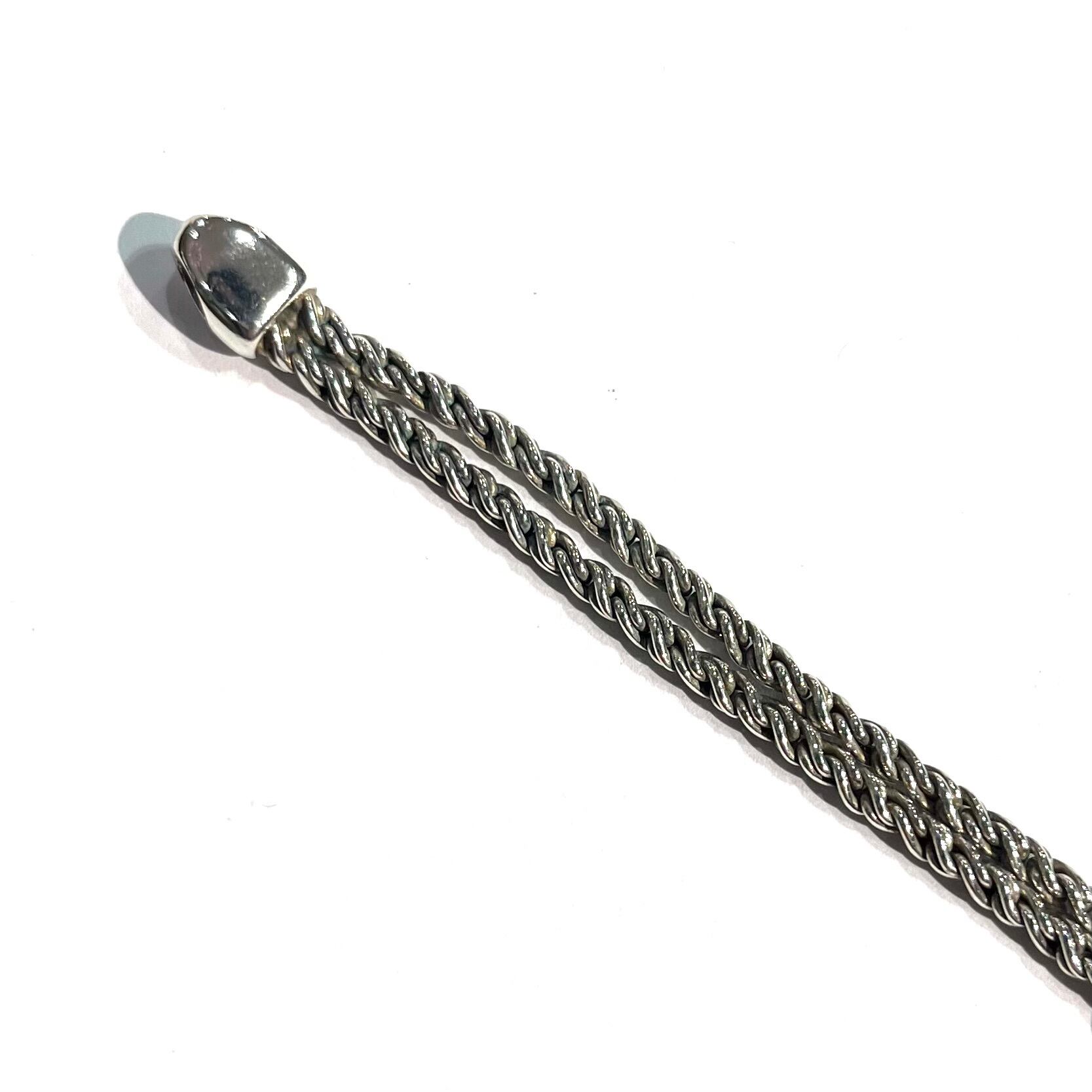 TIFFANY&CO.】1975ツイストノット ブレスレット／シルバー925／2連