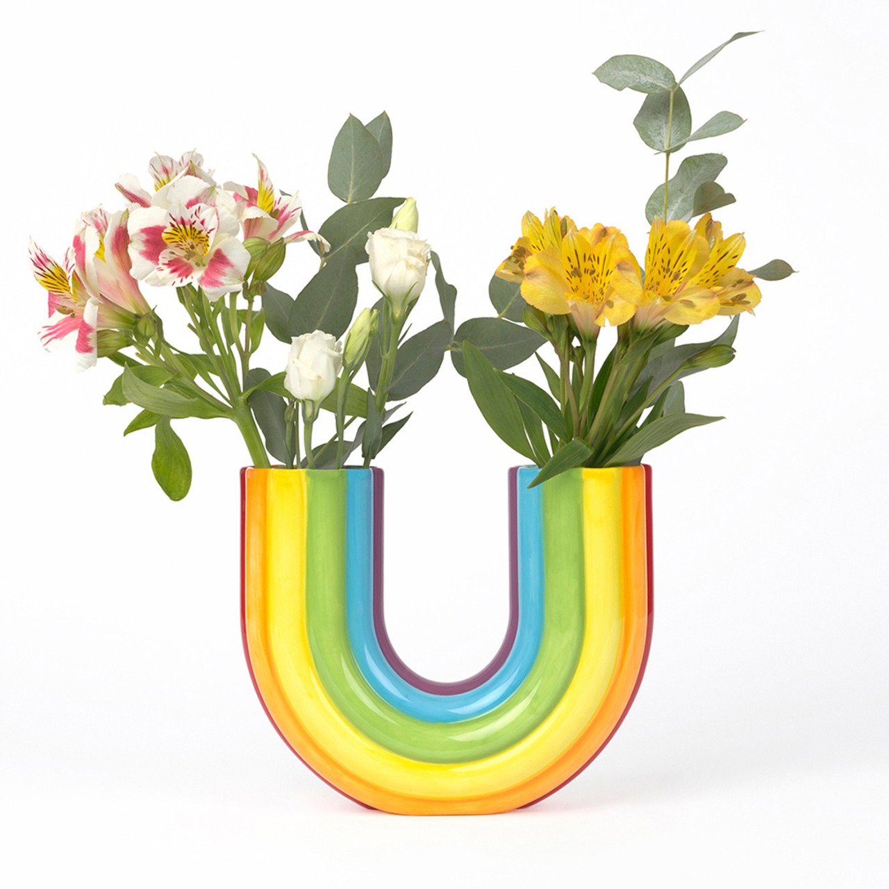 Rainbow Double Vase/花器/陶器/雑貨/ギフト
